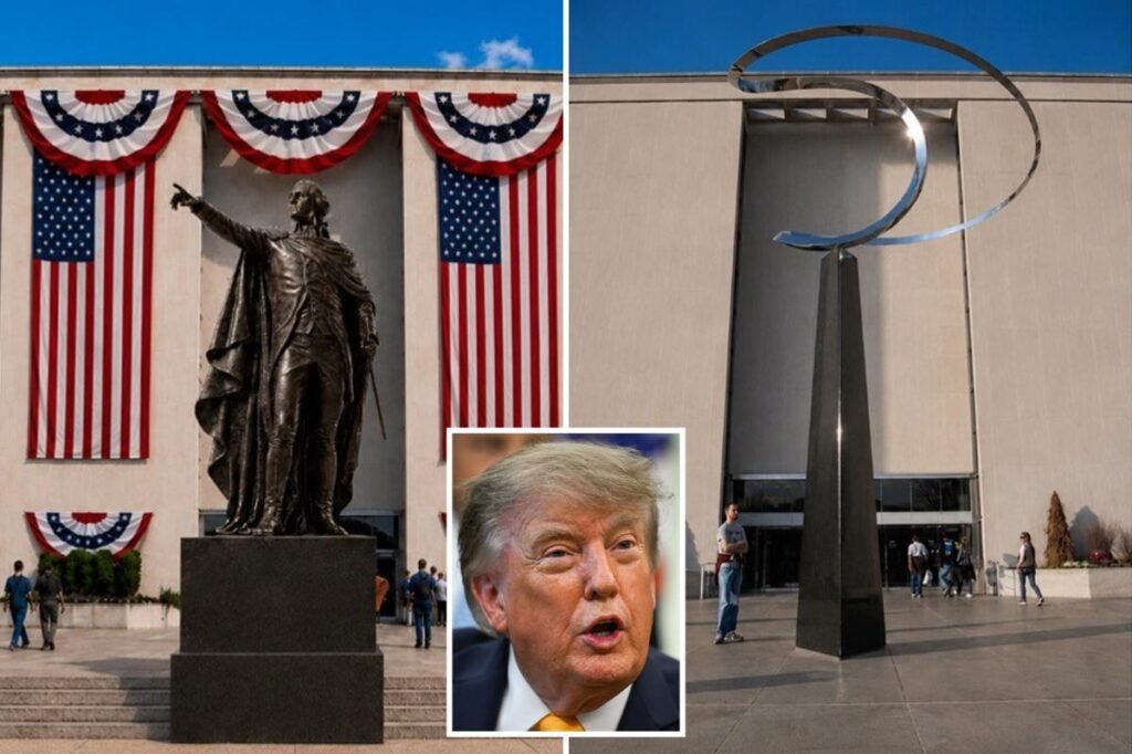 Trump demands Smithsonian replace ‘strange modernist’ sculpture that ‘inspires no one’ with 30-foot-tall ‘Washington Colossus’