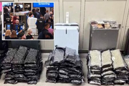 Staggering drug haul found at Orlando airport after bizarre attempt to hide evidence