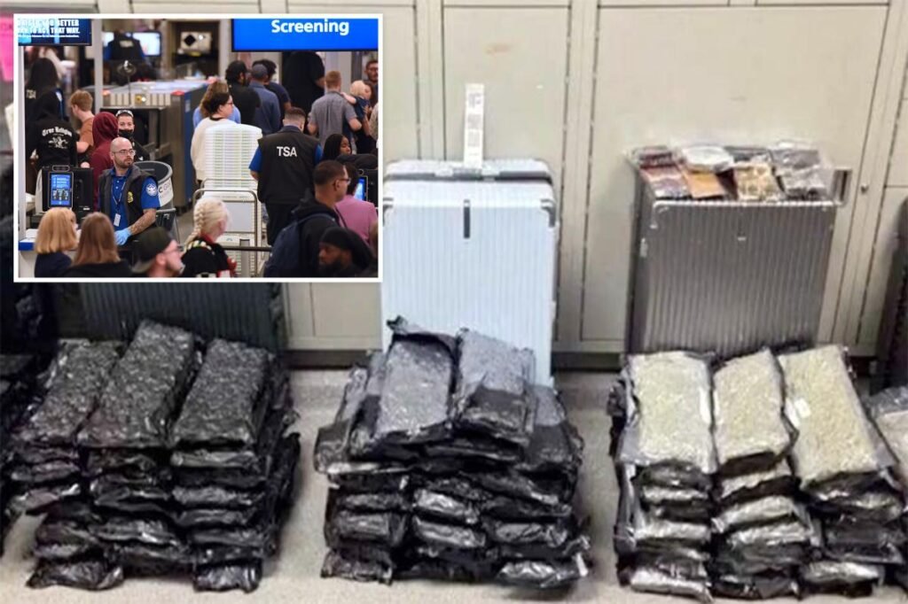Staggering drug haul found at Orlando airport after bizarre attempt to hide evidence