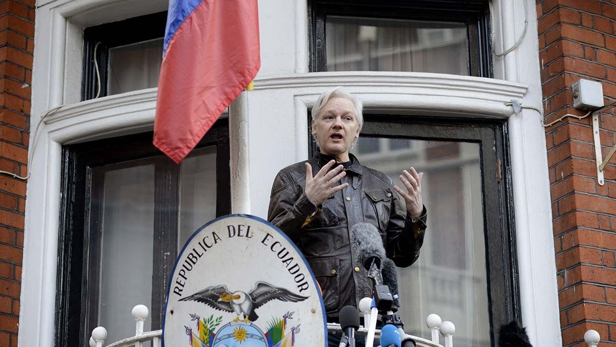 Julian Assange closeup shot