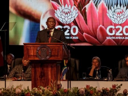 South Africa urges cooperation at G20 meeting amid tensions over Ukraine