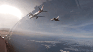 Video shows Italian fighter jets escorting American Airlines flight to Rome amid 'security concern'