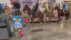 3 men, 1 teen facing multiple charges in Louisiana for riding horses in Walmart