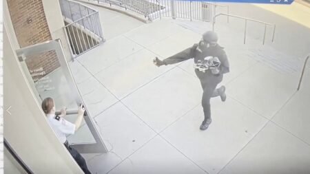 Massachusetts man in gas mask pepper sprays officers in courthouse near Boston, video shows