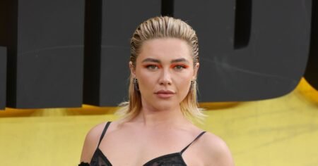 Florence Pugh Rocks See-Through Black Lace Gown at ‘Thunderbolts’ Premiere