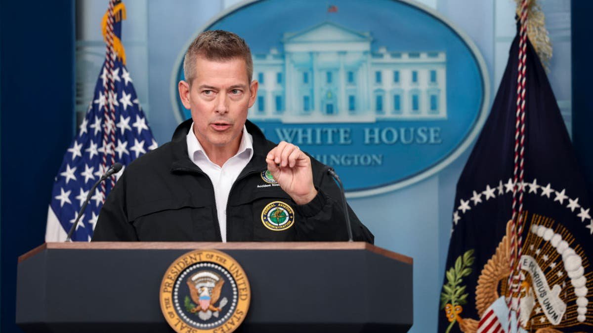 Sean Duffy at White House lectern