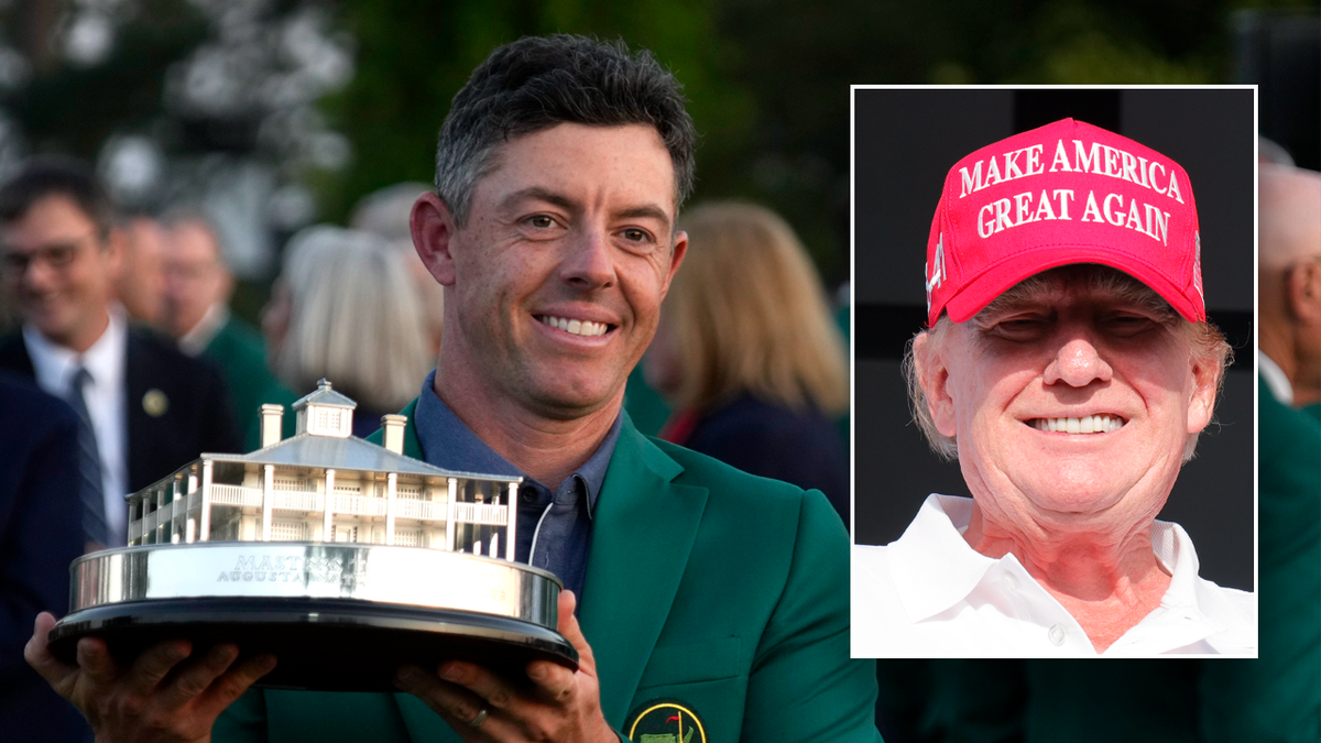 Rory McIlroy and Donald Trump side by side