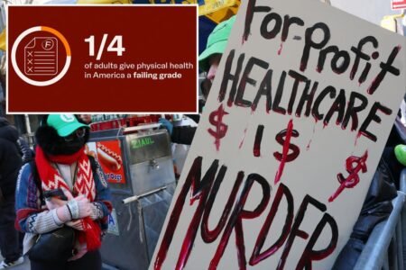 1 in 4 Americans give nation’s health a failing grade