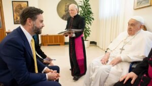 JD Vance explains why meeting Pope Francis hours before his death was 'a sign from God'