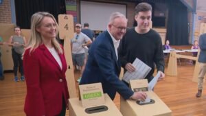 Anthony Albanese casts his vote for the 2025 Federal Election