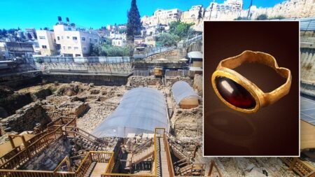 Rare 2,300-year-old gold ring discovered in Jerusalem's City of David