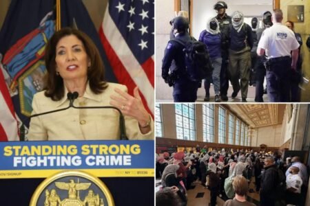 NY lawmakers dismiss Hochul’s mask restriction as ‘nothing burger’ in wake of anti-Israel protesters’ latest violent attack on Columbia