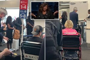 Democratic Rep. Jasmine Crockett accused of ‘abusing her power’ at airport after she cut passengers in wheelchairs