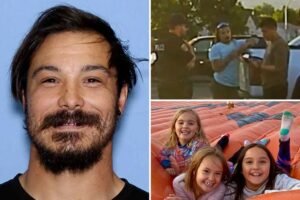 Travis Decker seen on police dashcam footage from car accident 3 days before allegedly killing daughters: report