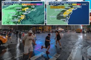 New Yorkers brace for severe flooding as city could see 5 inches of rain in just hours before evening commute