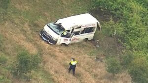 Groom seriously injured in minibus crash