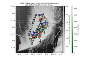 Lightning bolt 829 kilometres long breaks record for biggest ever