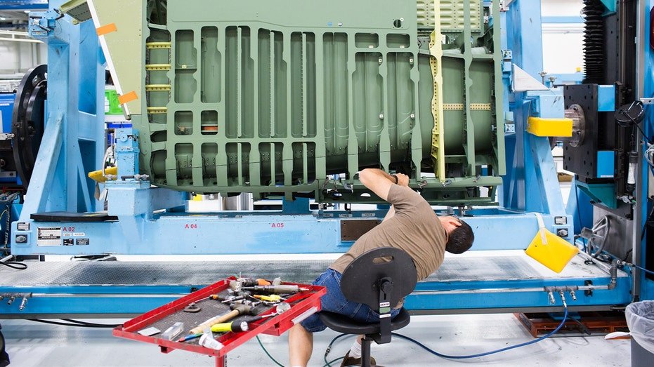 Boeing employee at facility working