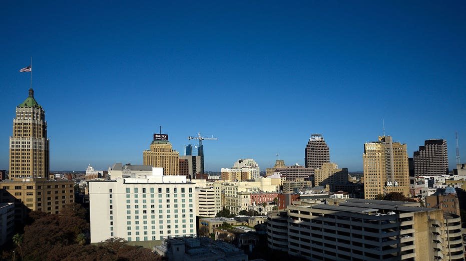 SAN ANTONIO, TEXAS - DECEMBER 11, 2018: A skyline view in downtown San Antonio, Texas. (Photo by Robert Alexander/Getty Images)
