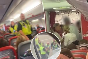 ‘Uncontrollable’ passengers escorted off plane after chugging vodka during delay: ‘May never want to fly again’