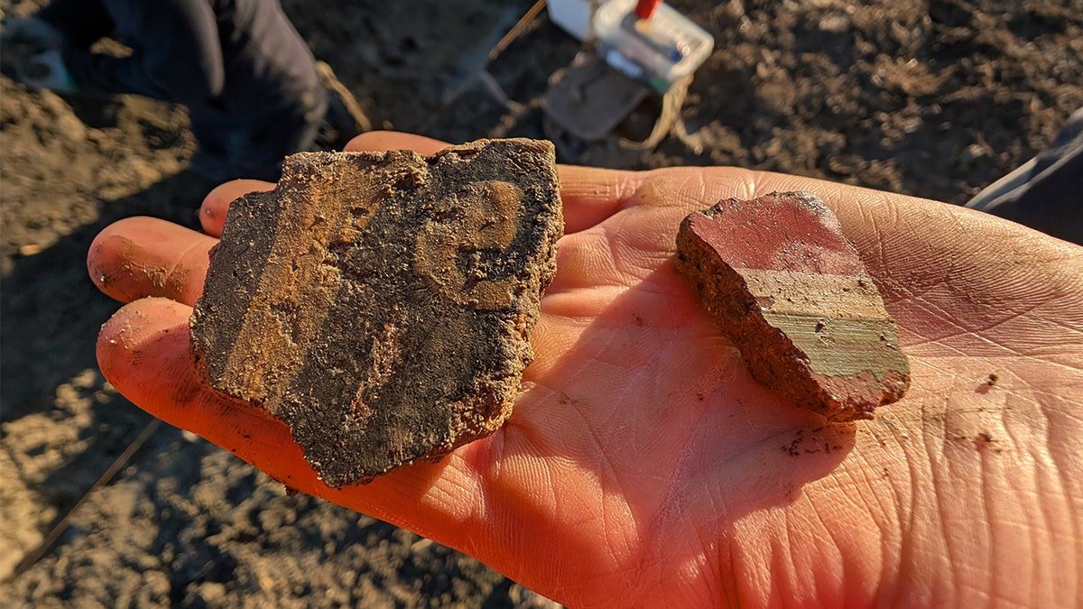 Fragments of Roman plaster