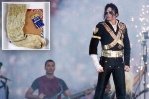 Michael Jackson’s dirty stage sock sells for nearly K at French auction