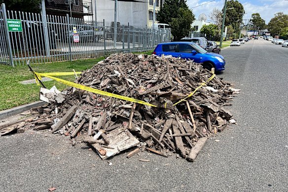 Illegal waste dumped in the Campbelltown Council region.
