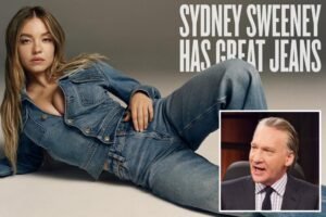 Bill Maher slams woke mob over Sydney Sweeney jeans ad controversy: ‘It doesn’t help that her bra size is 36KKK’