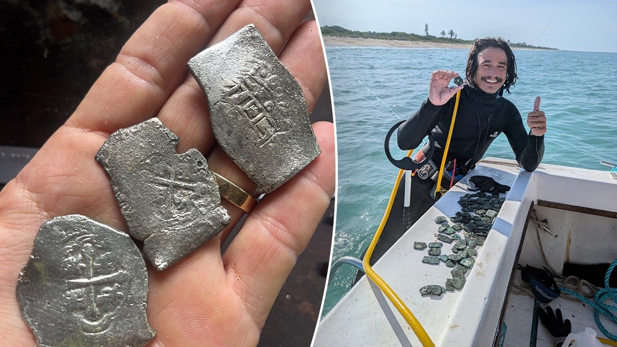 Silver found next to diver smiling