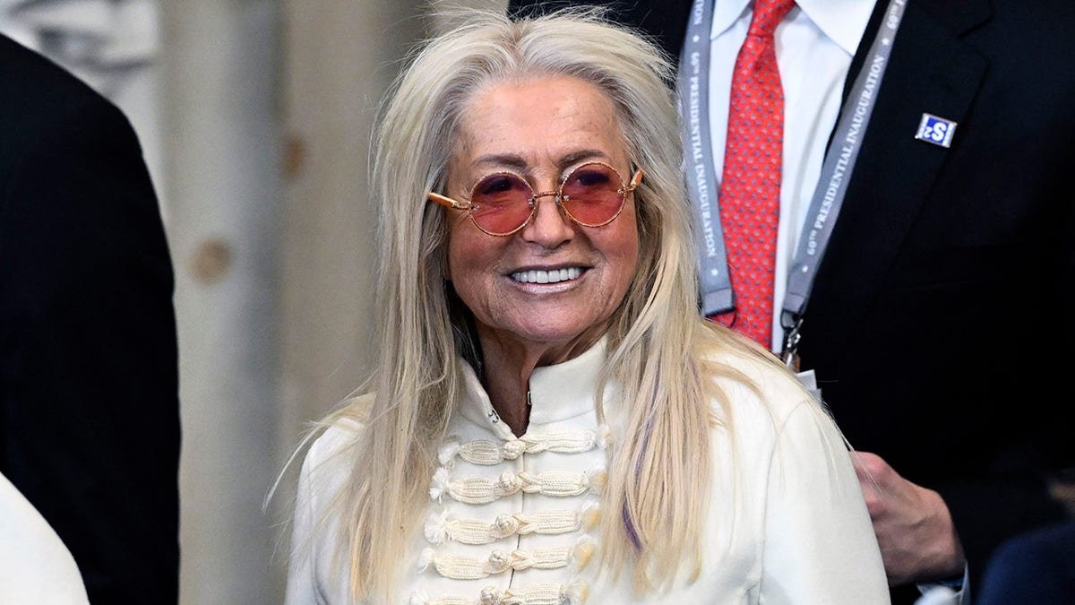 Miriam Adelson at the inauguration.