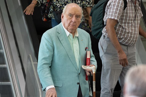 Alan Jones at Sydney domestic terminal in November.