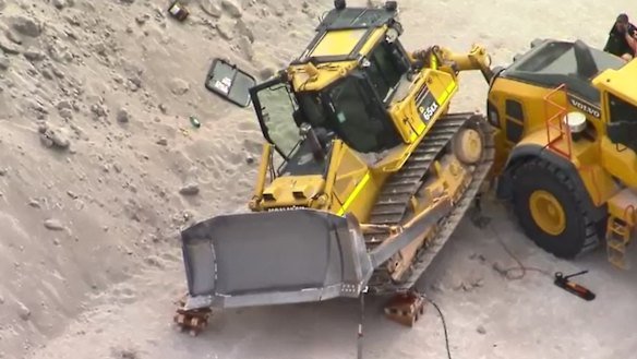 A bulldozer accident claimed the life of a worker at the cement business at the Port of Brisbane on Friday.