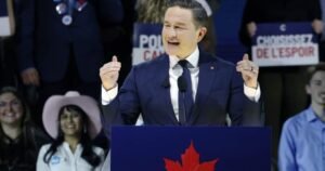 Conservatives vote to keep Pierre Poilievre on as party leader