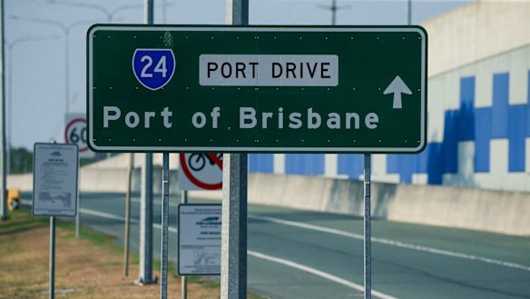 Infrastructure at the Port of Brisbane.