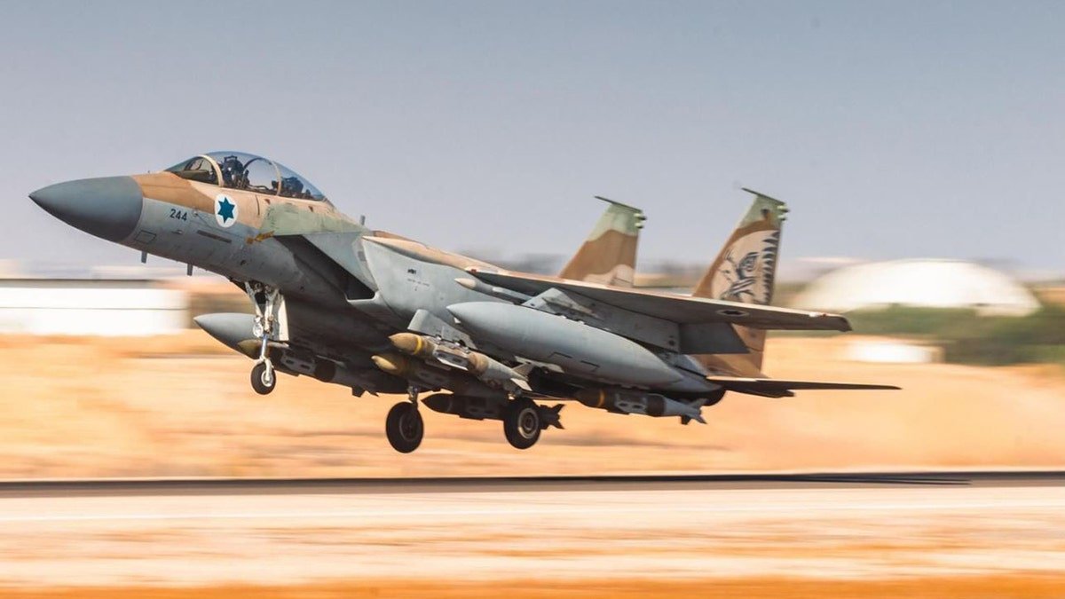 IDF fighter jet taking off