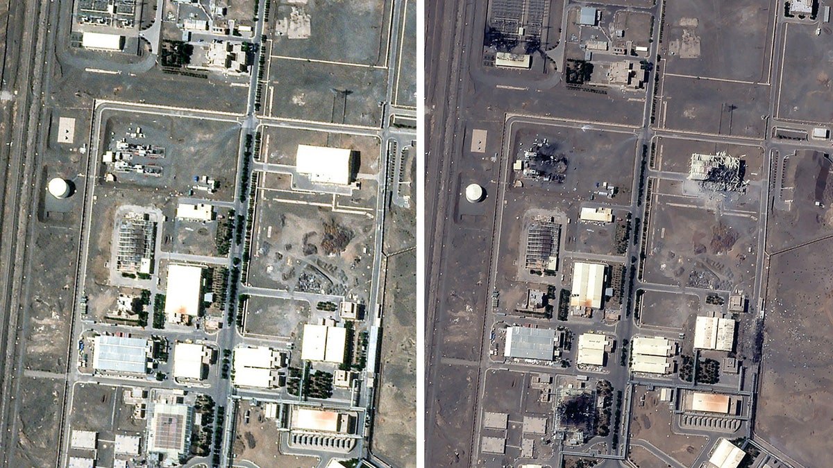 Airstrike damage on Natanz nuclear facility