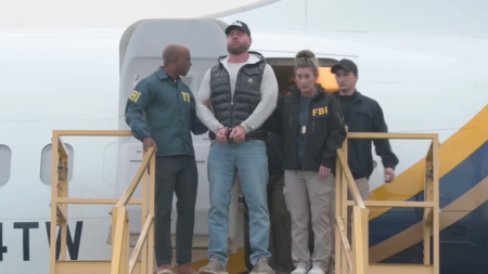 Ex-Olympian Ryan Wedding arrives in US, escorted off plane in cuffs by FBI after Mexico capture Ex-Olympian Ryan Wedding arrives in US, escorted off plane in cuffs by FBI after Mexico capture