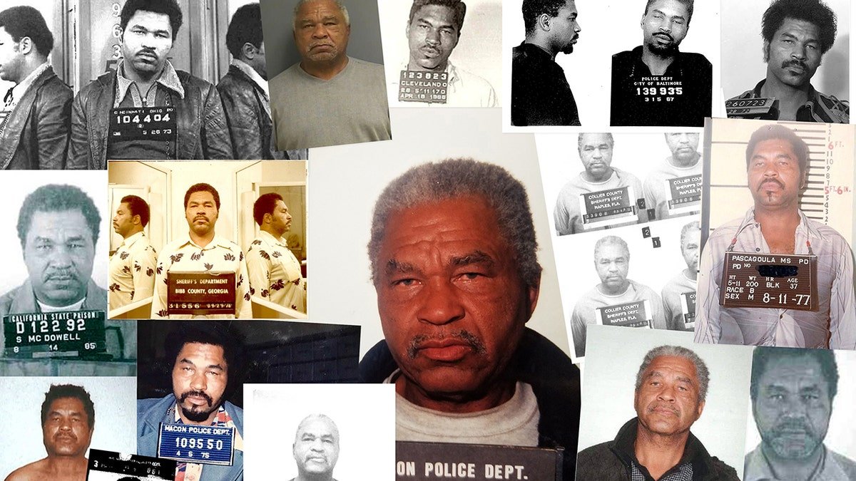 A composite of Samuel Little's mugshots.