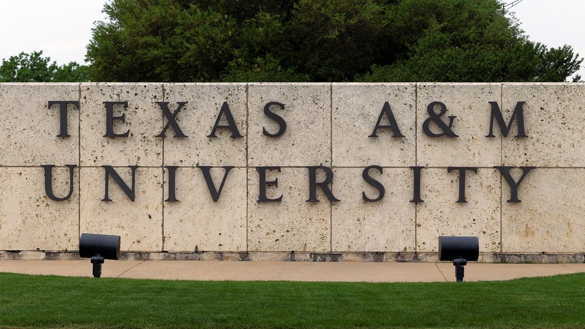 Texas A&M University sign