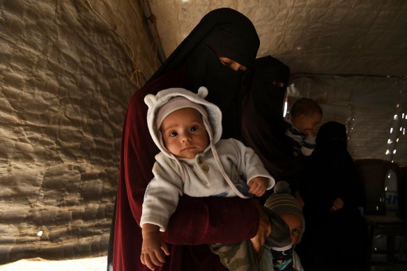 Rosse-Emile pictured with son Yahya in 2019.