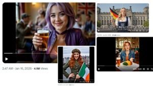 How AI character Amelia spread across Europe