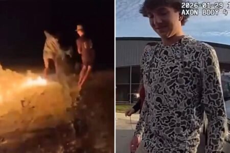 Florida teen sets friend on fire while playing with gasoline as peers laugh, disturbing video shows