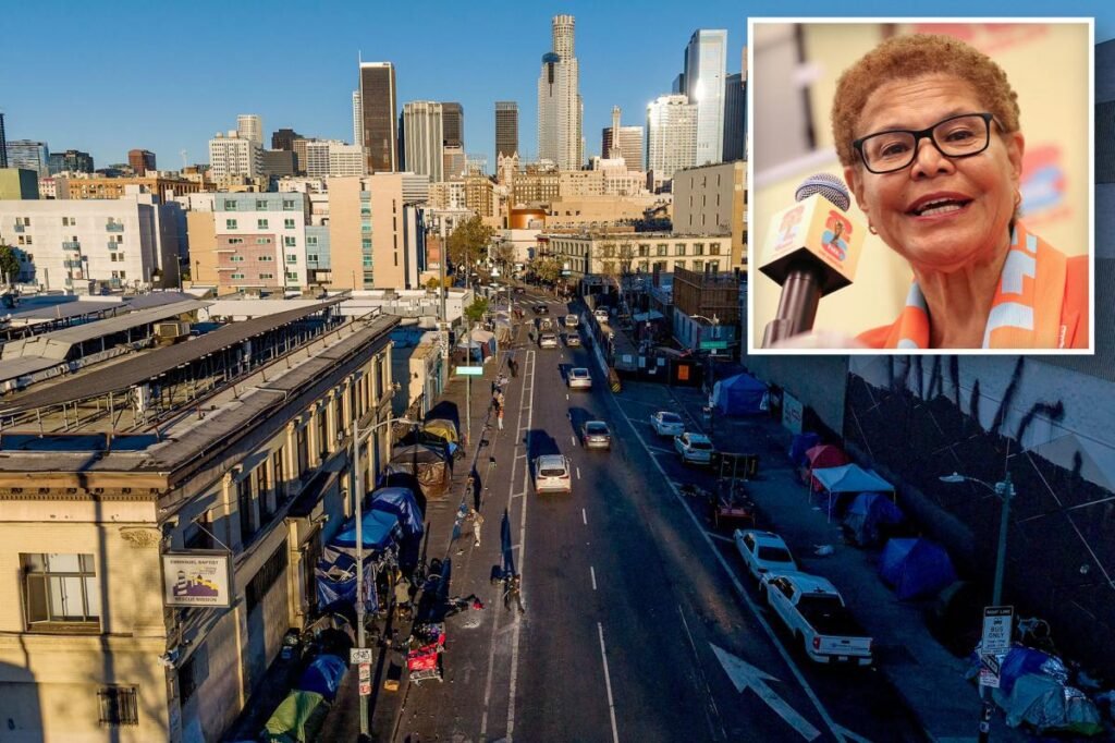 Fed-up residents sue Bass, nonprofit, claim city burned millions on homeless housing