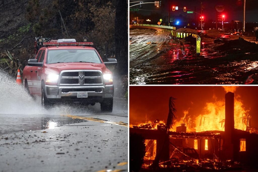 Evacuation warning for Palisades and Eaton Fire areas ahead of winter storm