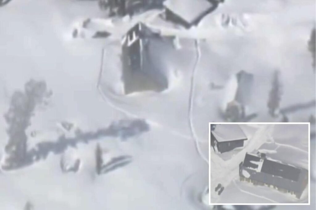 Horrifying video shows snow engulfed huts where skiers stayed before deadly avalanche Horrifying video shows snow engulfed huts where skiers stayed before deadly avalanche