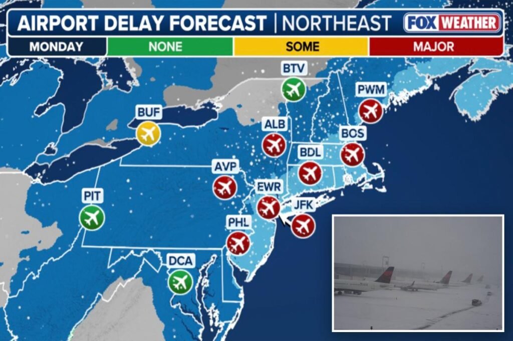 Over 3,000 flights canceled at NYC airports as historic blizzard threatens to bury region in 2-feet of snow Over 3,000 flights canceled at NYC airports as historic blizzard threatens to bury region in 2-feet of snow