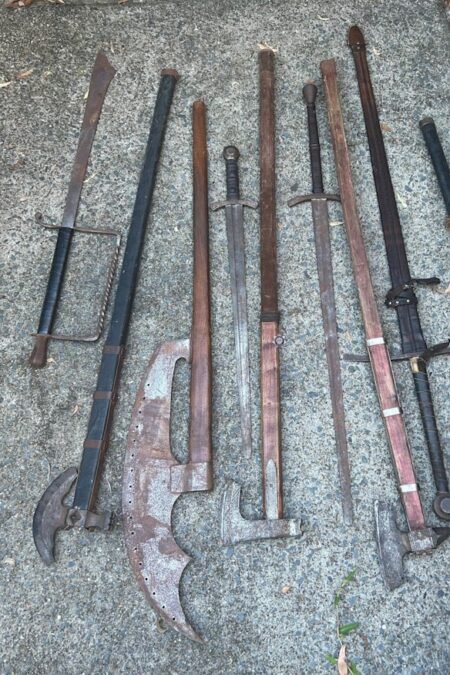 Swords, axes found after alleged threats made to MPs