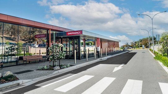 The Albury Hospital emergency department. 