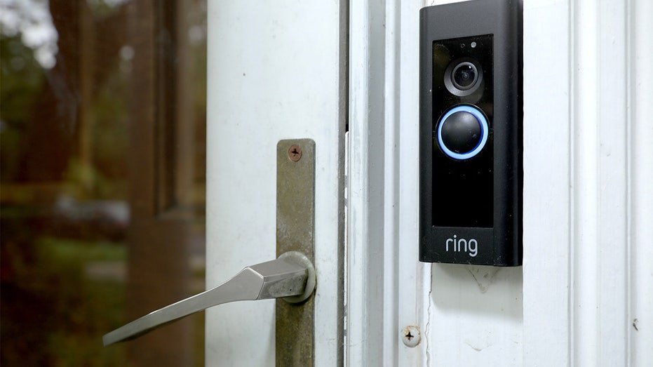 ring camera on door entrance