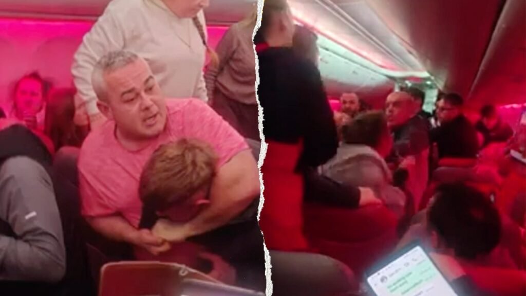 Chaotic video shows passengers trading blows midair as plane forced to divert: reports Chaotic video shows passengers trading blows midair as plane forced to divert: reports